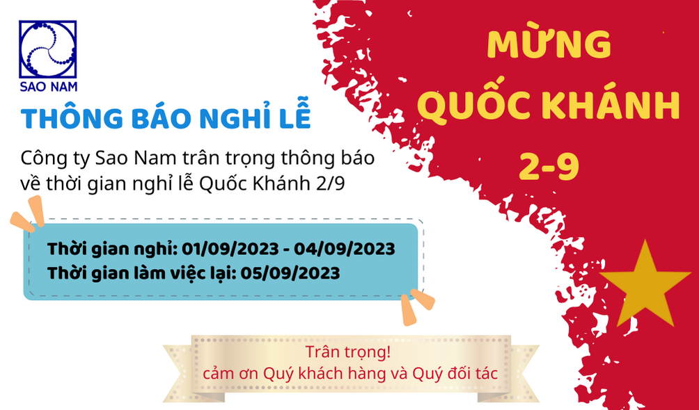 Thông Báo Nghỉ Lễ Quốc Khánh 2-9 